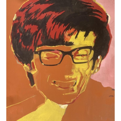 4 - After Warhol, oil on board, Austin Powers, width 244cm, height 122cm