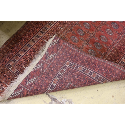 46 - A Bokhara red ground rug, 158 x 124cm