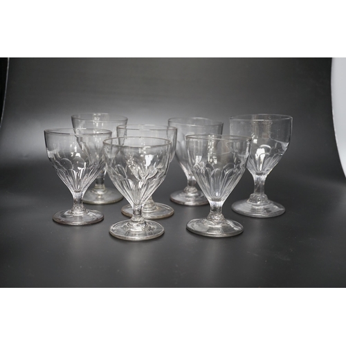 1262 - A group of seven Georgian wine glasses