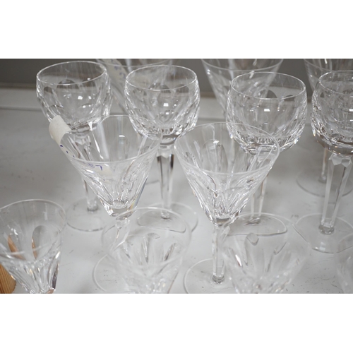 1296 - A quantity of Waterford Sheila pattern glasses