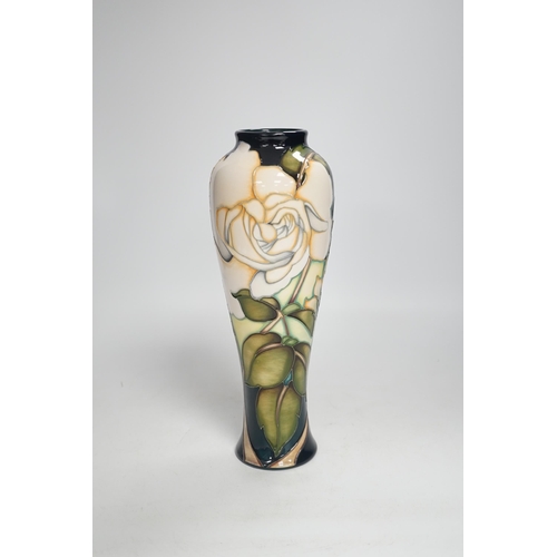 1336 - A Moorcroft collectors club limited edition rose pattern vase, 2/3. 26.5cm