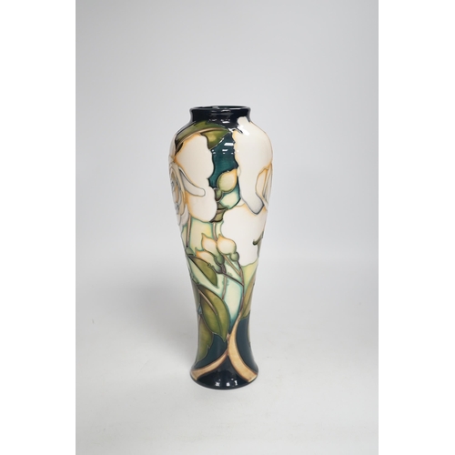 1336 - A Moorcroft collectors club limited edition rose pattern vase, 2/3. 26.5cm