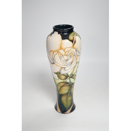 1336 - A Moorcroft collectors club limited edition rose pattern vase, 2/3. 26.5cm