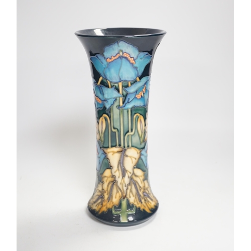 1343 - A Moorcroft Blue Rhapsody pattern vase, designed by Philip Gibson, 25cm