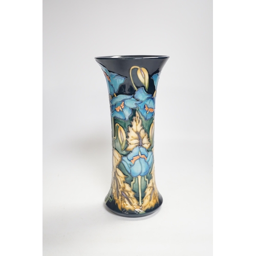 1343 - A Moorcroft Blue Rhapsody pattern vase, designed by Philip Gibson, 25cm