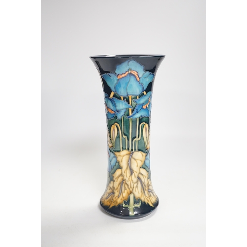 1343 - A Moorcroft Blue Rhapsody pattern vase, designed by Philip Gibson, 25cm