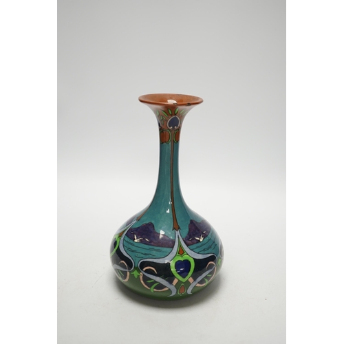 1397 - A Foley Intarsio vase, numbered 3543, 22cm