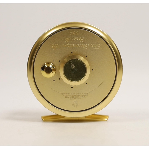 1483 - A House of Hardy Sovereign 7/8 centre pin fly reel Serial Number 084 with sheepskin lined soft case... 