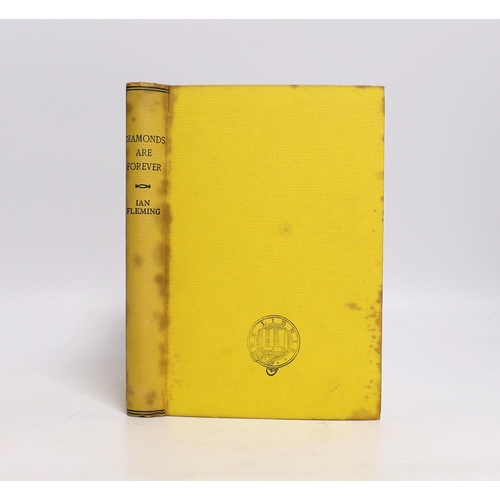 1491 - ° ° Fleming, Ian - Diamonds Are Forever, 1st edition, remainder copy, outside bound by others in yel... 