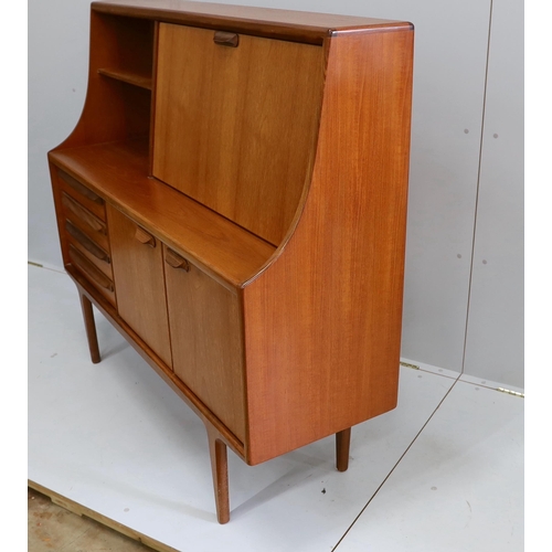 1069 - John Herbert for Younger Furniture - A teak high sideboard, width 145cm, depth 46cm, height 130cm... 