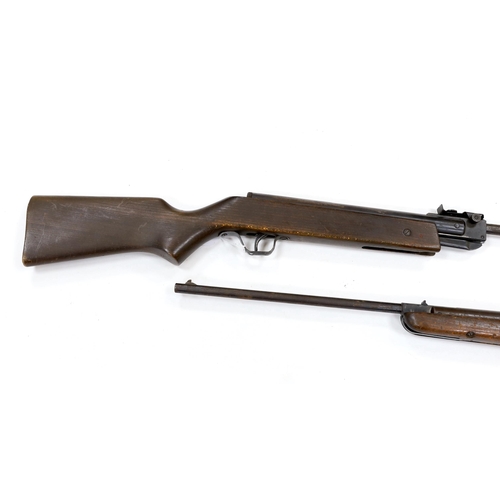 281 - A Hungarian .22 break action rifle and a BSA break action air rifle (2)