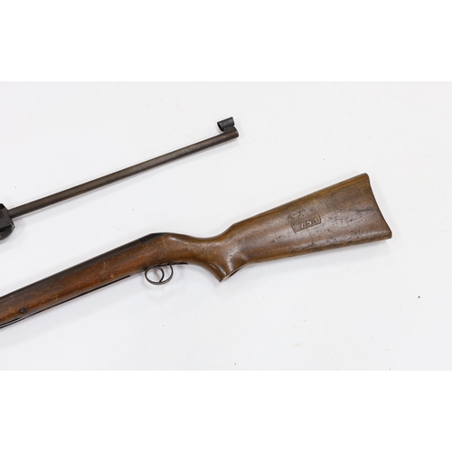 281 - A Hungarian .22 break action rifle and a BSA break action air rifle (2)