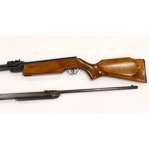 282 - A Relum .22 under lever air rifle and Diana 177 break action air rile (2)