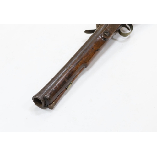 285 - A flintlock blunderbuss fitted with a regulation British military service lock, stamped with tower a... 