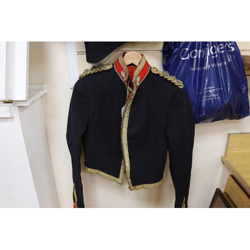 316 - An early 20th century Royal Artillery officers dress uniform, comprising a jacket and trousers, both... 