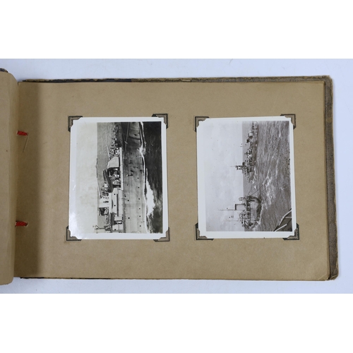 328 - Two photographs albums; an album of early 20th century Middle Eastern travel photographs, together w... 