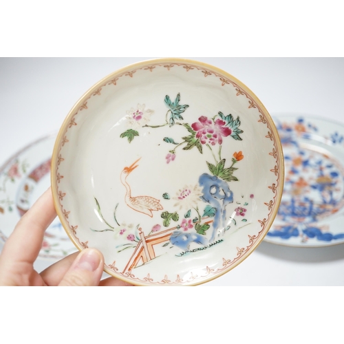 370 - A collection of 18th century Chinese export plates and saucers