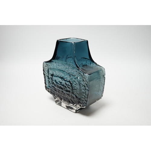 386 - A Whitefriars TV vase in indigo, 18cm