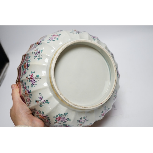 395 - An early 20th century French porcelain bowl in Chinese style, 26cm diameter