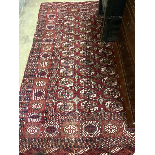 41 - A Bokhara rug and a Belouch runner larger 250cm x 156cm.