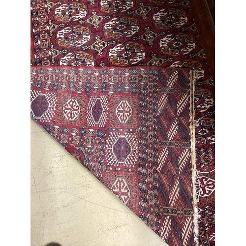 41 - A Bokhara rug and a Belouch runner larger 250cm x 156cm.