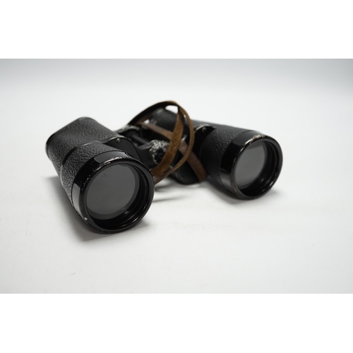 444 - E. Leitz beh Dienstglas field binoculars, 7 x 50, World War II period in original case