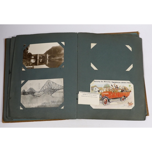 567 - A postcard album and various early 20th century postcards