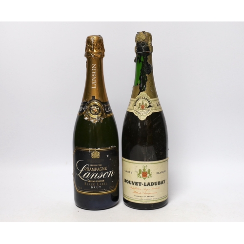 580 - A bottle of Bouvet-Ladubay Champagne and a bottle of Lanson Champagne