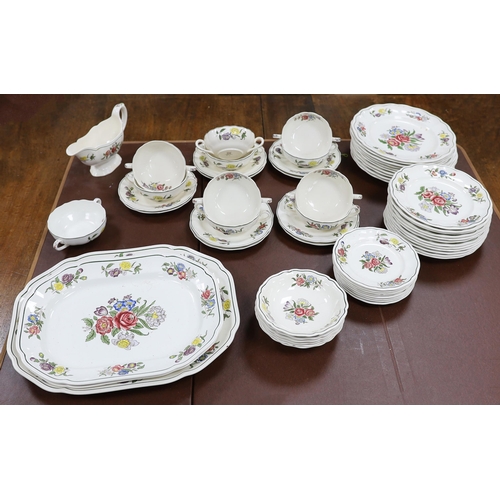 595 - A Copeland Spode Spring Time dinner service