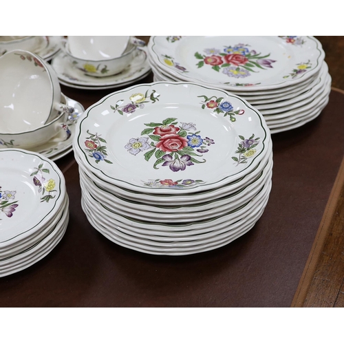 595 - A Copeland Spode Spring Time dinner service