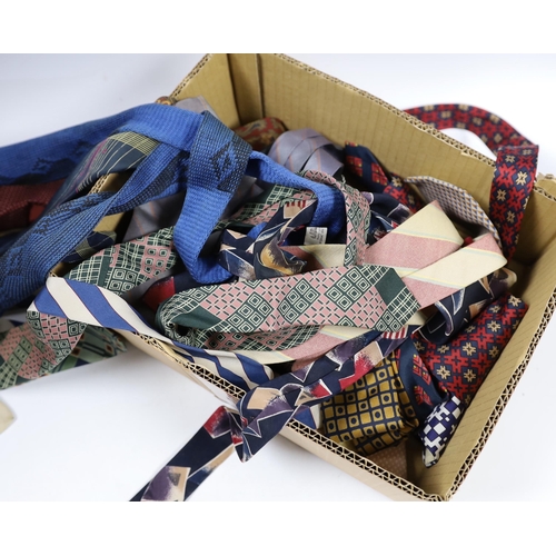 599 - A collection of vintage and later silk ties, some designer including Jaeger, Pierre Cardin, Yves Sai... 