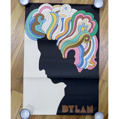 607 - A vintage 1960's Bob Dylan poster, unframed