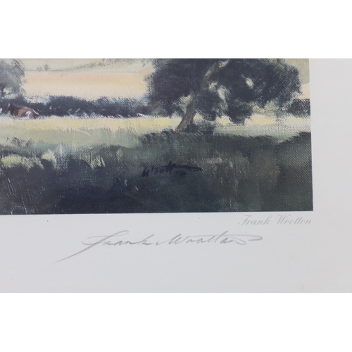 710 - Frank Wootton (1911-1998) pencil signed colour print, Summer Afternoon on the South Downs, limited e... 