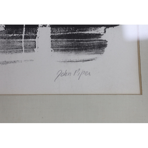 733 - John Piper (1903-1992), proof lithograph, 'San Moise, Venice', signed in pencil, various details ver... 