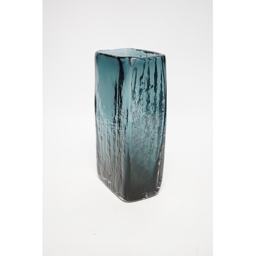 1253 - A Whitefriars Bamboo vase in indigo, 20.5cm high