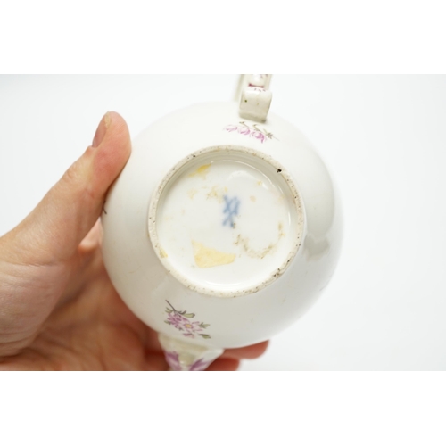 1270 - An 18th century Meissen teapot with replacement cover, 10cm