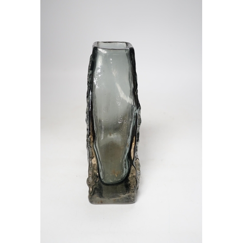 1307 - A Whitefriars Pyramid vase in pewter, 18cm