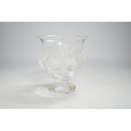 1336 - A Lalique glass vase, engraved on base, 12.5cm high