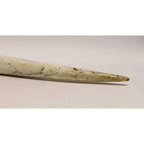 1380 - A large 19th century whalebone fid, 46cm long