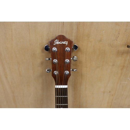 1435 - A cased Ibanez acoustic guitar