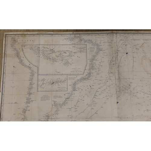 1682 - A reduced chart of the Ethiopic or Southern Atlantic Ocean constructed and drawn by Isaac Purdy, Bri... 