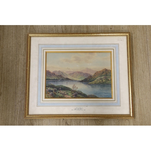 1686 - Henry Charles Fox (1860-1925), watercolour, 'Loch Gail', signed and dated 1904, 24 x 35cm