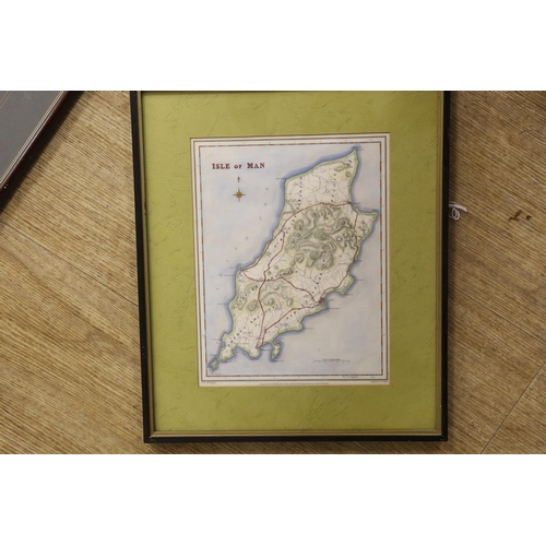 1742 - Twelve antique and later maps of the Isle of Man, including examples by Robert Sayer, Herman Moll an... 