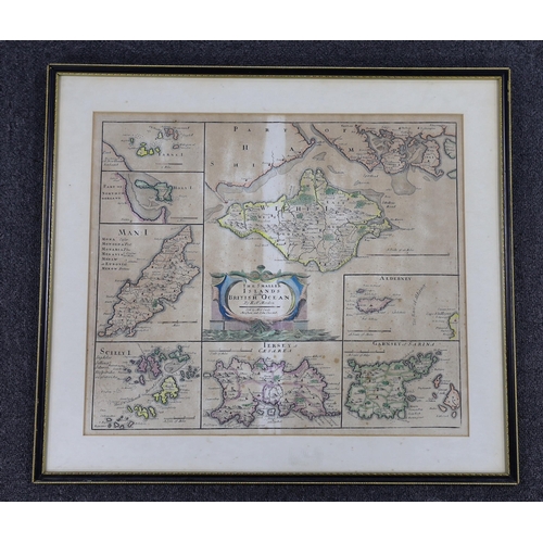 1756 - Robert Morden (1650-1703), The Smaller Islands in the British Ocean, hand coloured map, sold by Abel... 