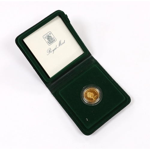 2103 - British gold coins, Elizabeth II proof sovereign 1980, cased