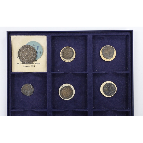 2109 - English medieval hammered silver coinage, an Edward III groat (1351-77), and nine Edward I (1272-130... 