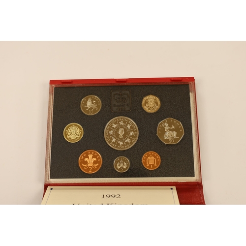 2153 - Royal Mint UK QEII proof coin year sets for 1990-1995 and 1997-1999, together with 1996 seven coin s... 