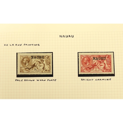 2175 - A selection Of Overprinted Seahorse stamps mint (24) including Bechuanaland 2/6d. (2) and 5/- (2), M... 