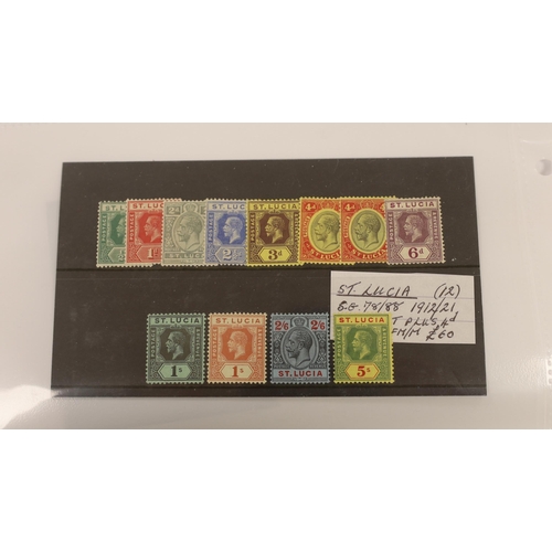 2176 - A selection of stamps including South Australia 1886-96 5/- (2), 10/- and £1 (2), Queensland 1882 10... 