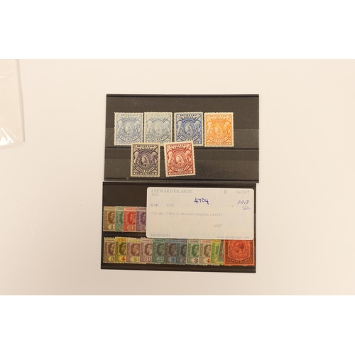 2177 - A selection of stamps including British East Africa, 1897 1r to 4r, Leeward Islands 1890 set, 1921 s... 